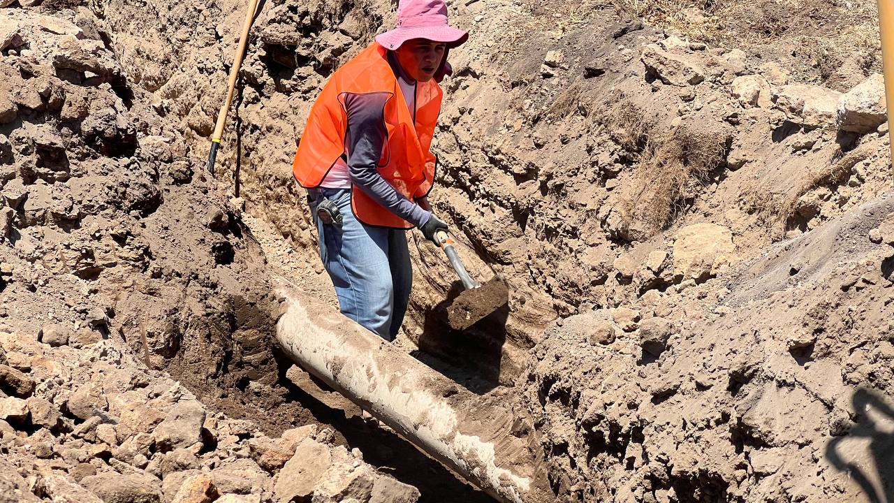 Moderniza Caasim infraestructura hidráulica en San Agustín Tlaxiaca 